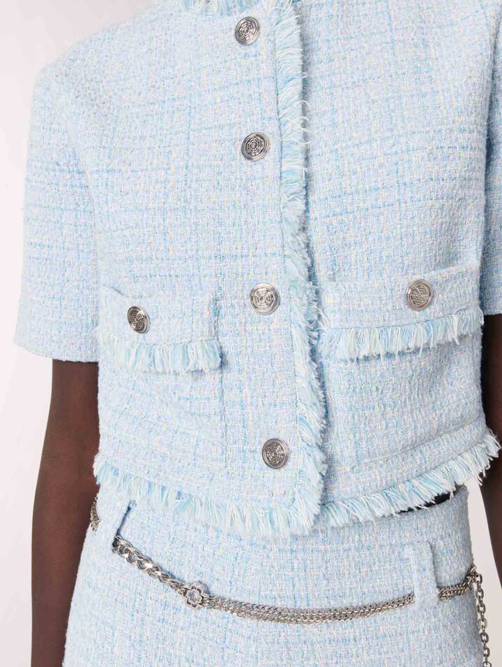 Chaqueta corta de tweed
