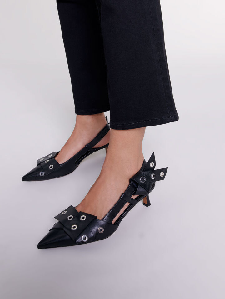 Tacones de punta fina