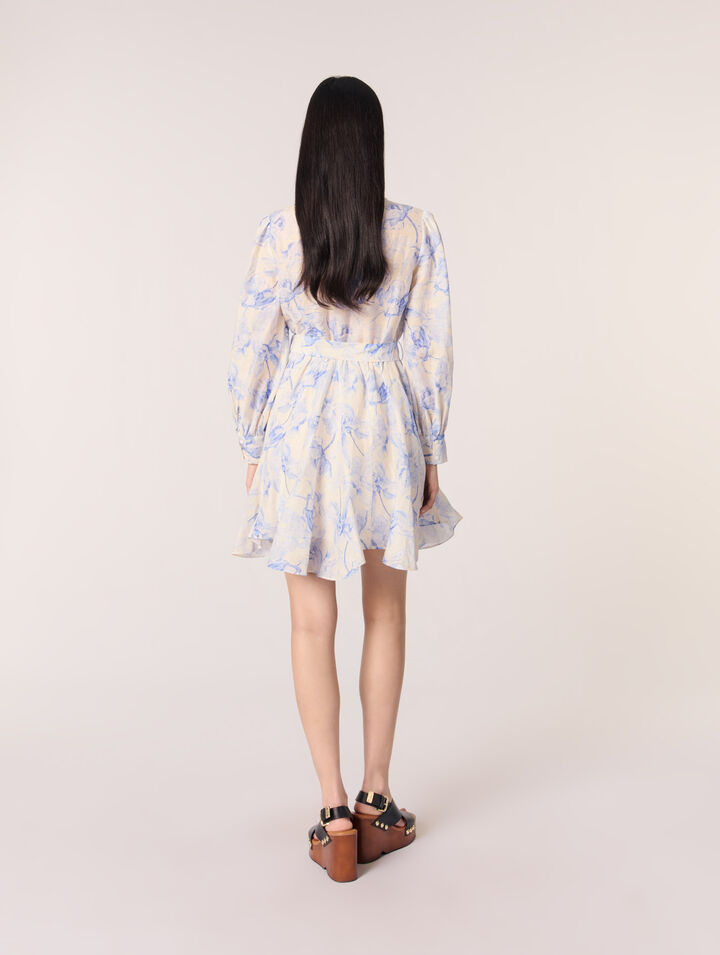 Vestido camisero estampado