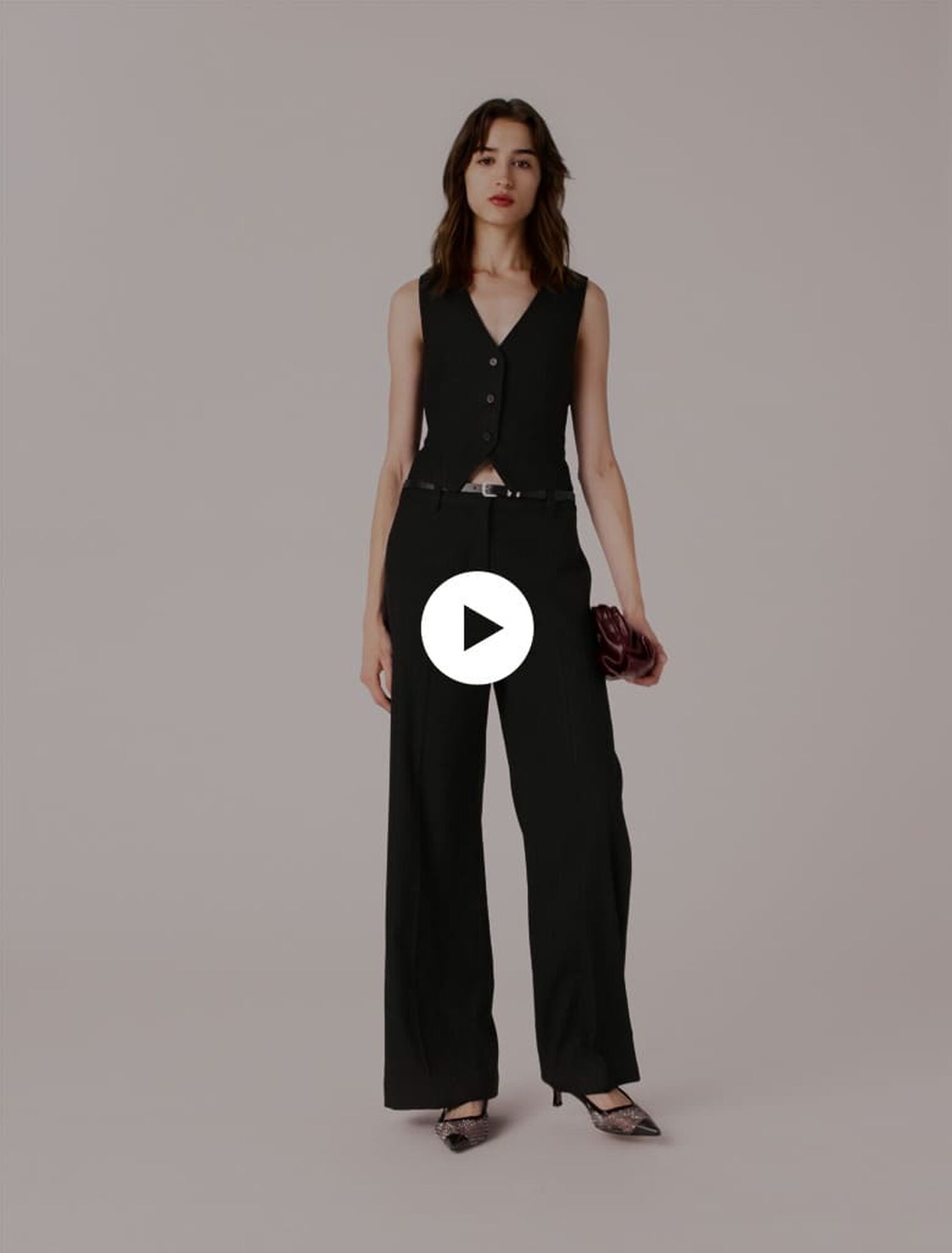 Chaleco de sastre con strass