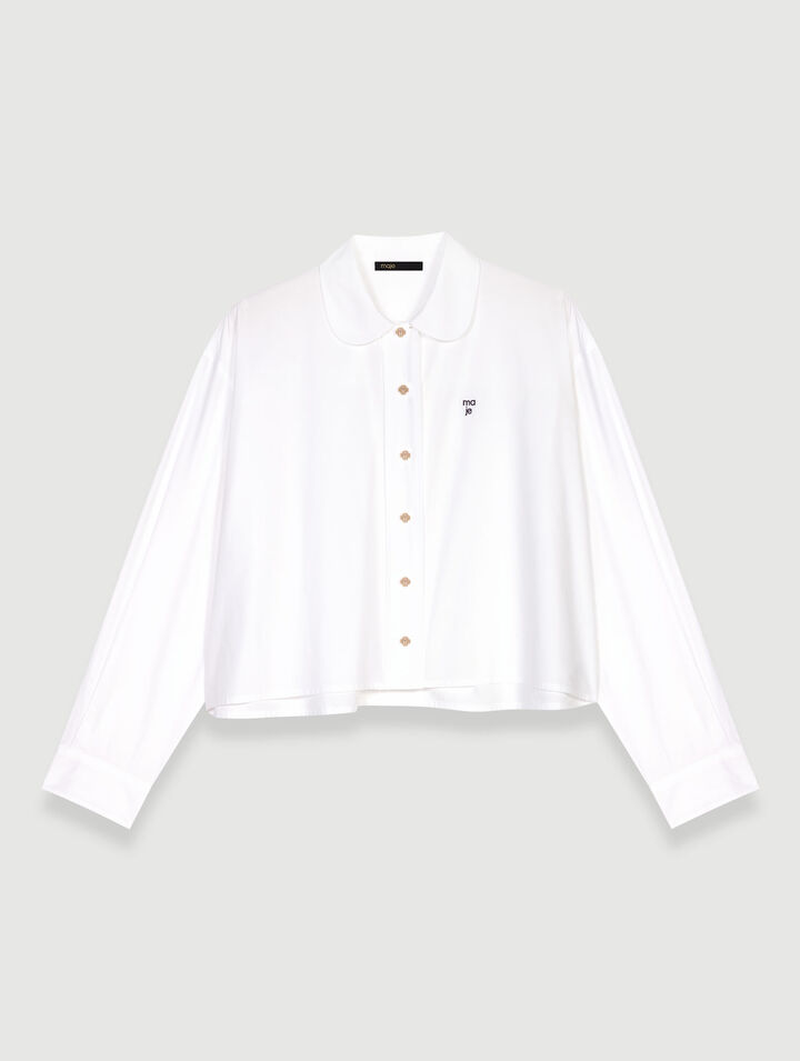 Camisa corta de algodón