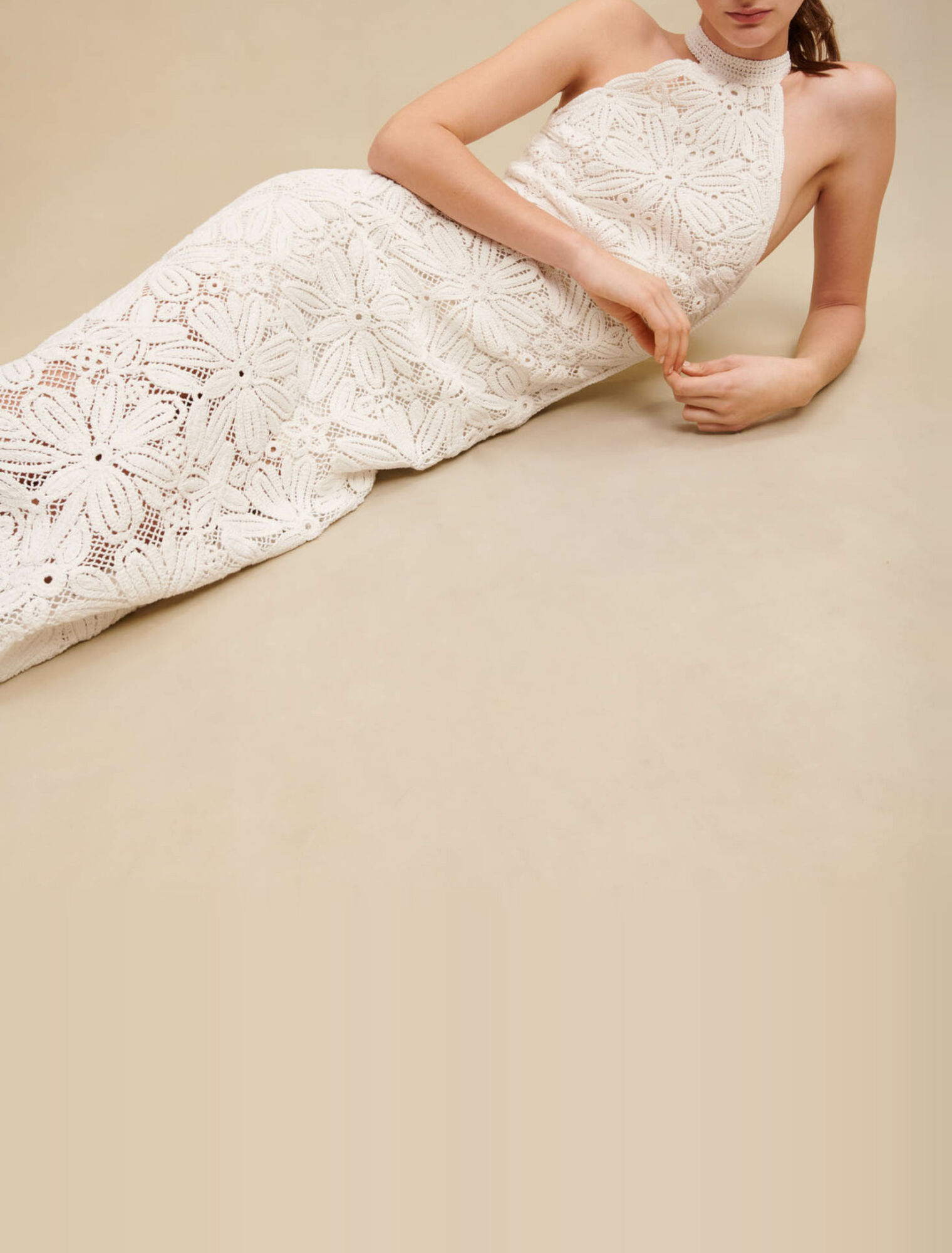 Vestido midi de malla