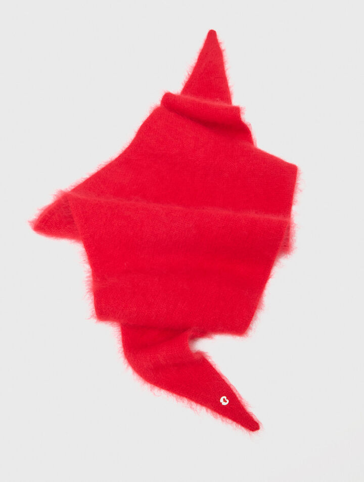 Pa&ntilde;uelo triangular de lana