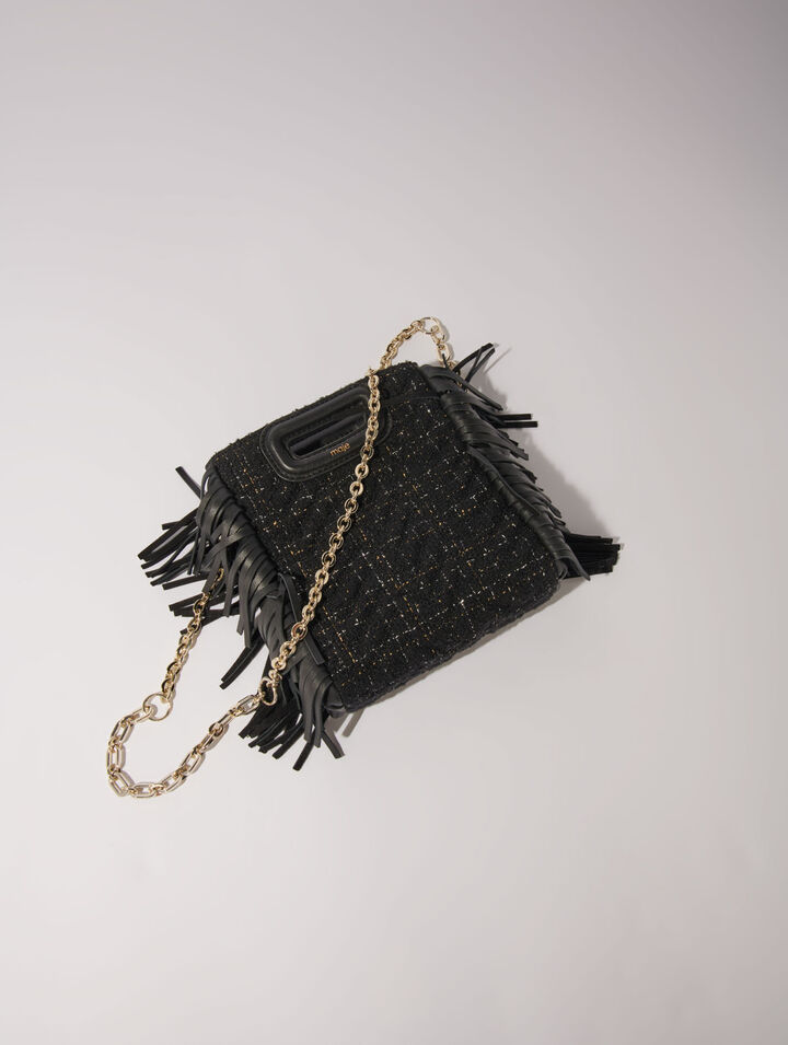 Bolso M mini de tweed acolchado