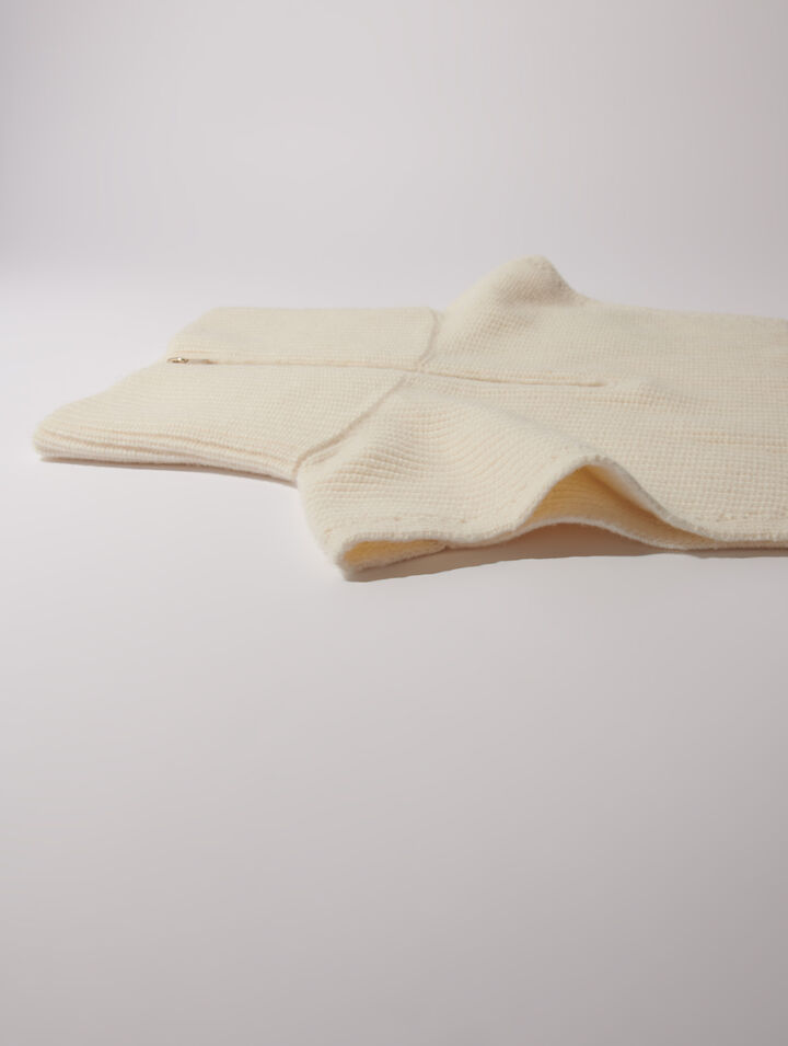 Cuello con cremallera de  cachemira