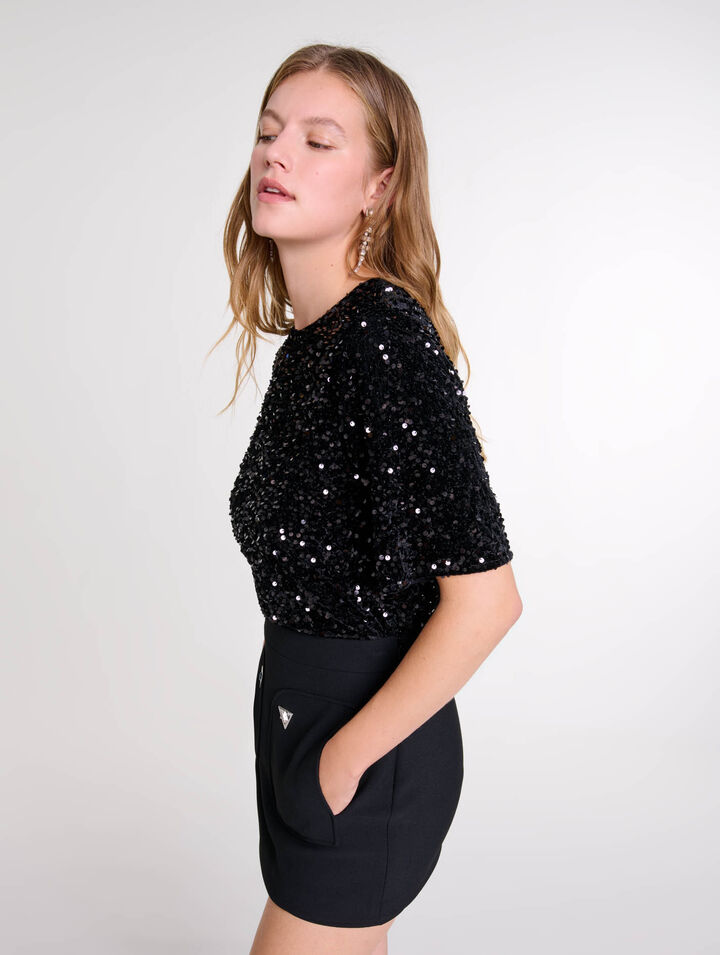 Pantalón corto con efecto fada