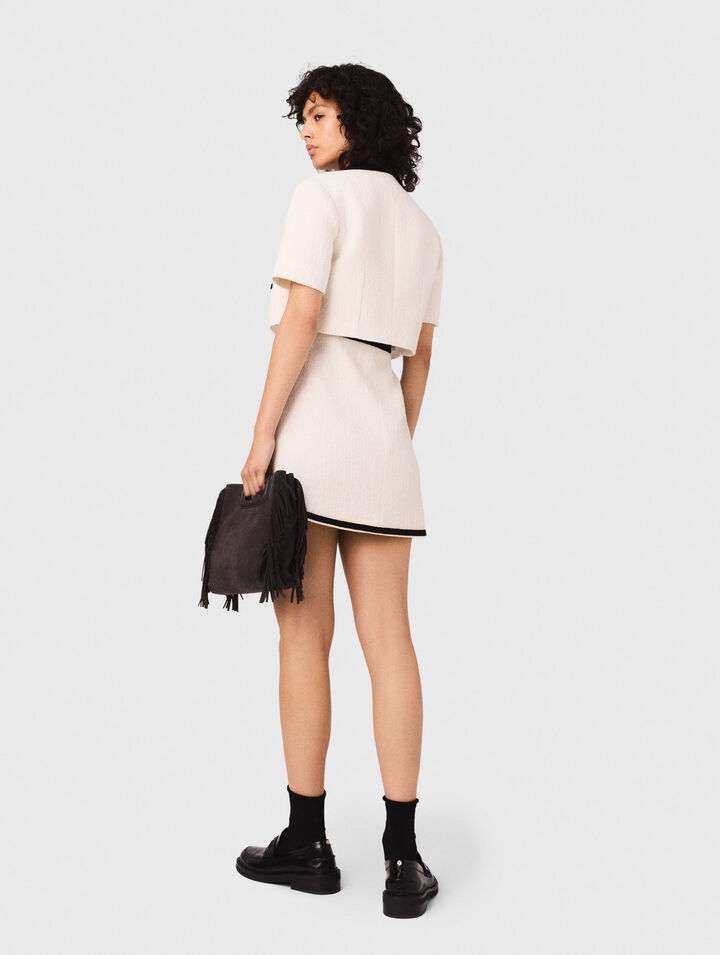Vestido 2 en 1 de tweed