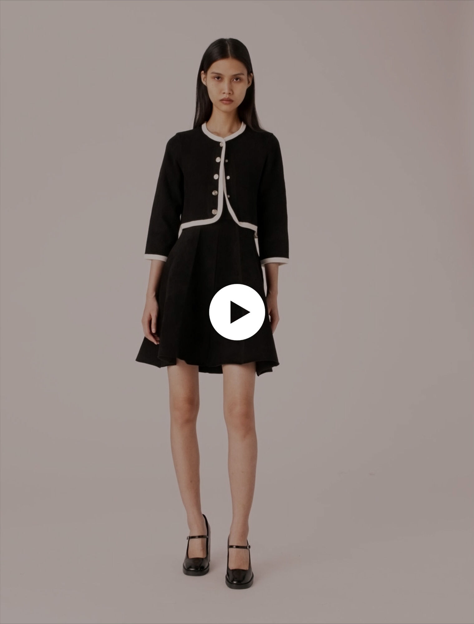 Vestido 2 en 1 efecto terciopelo