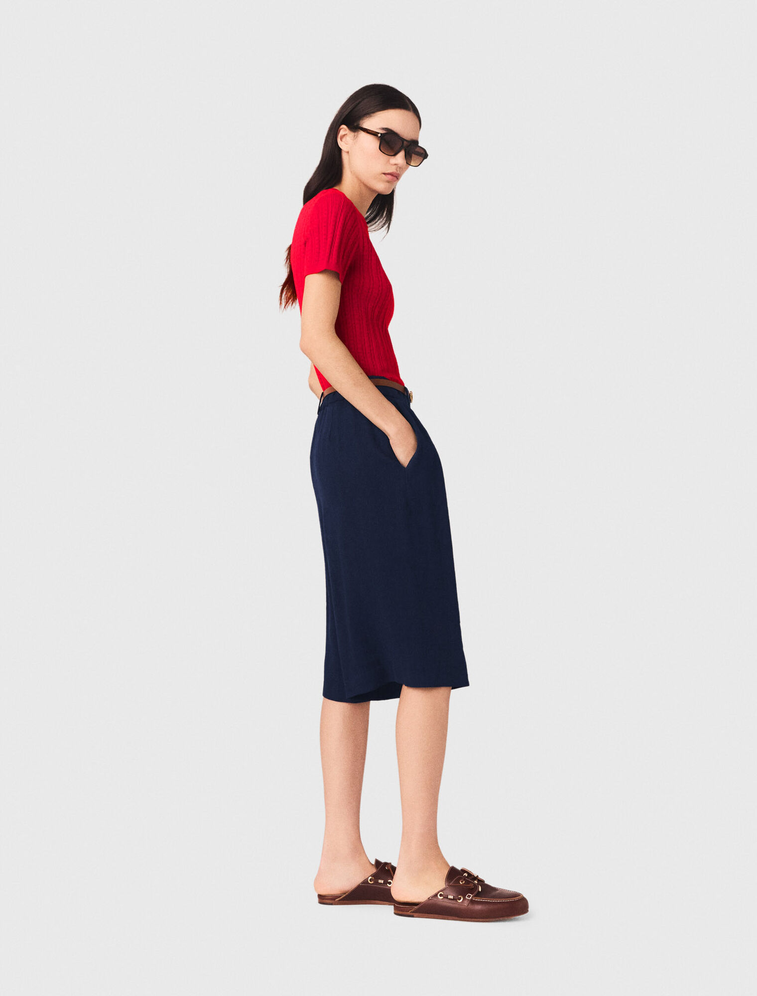 Bermudas de mezcla de lino