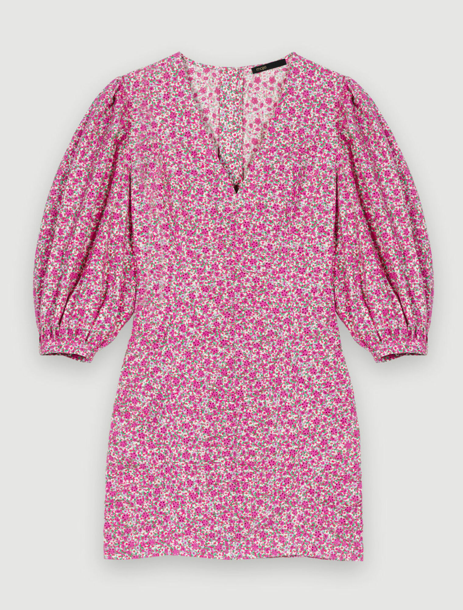 Vestido corto estampado floral