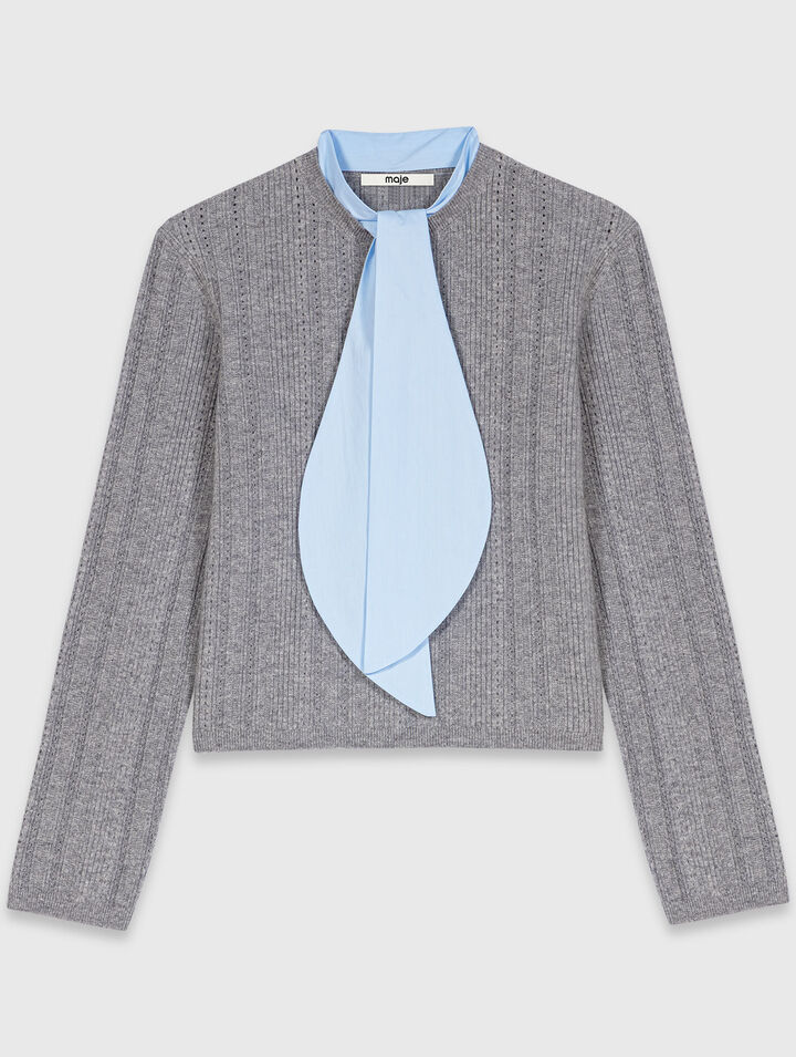 Jersey con cuello desmontable