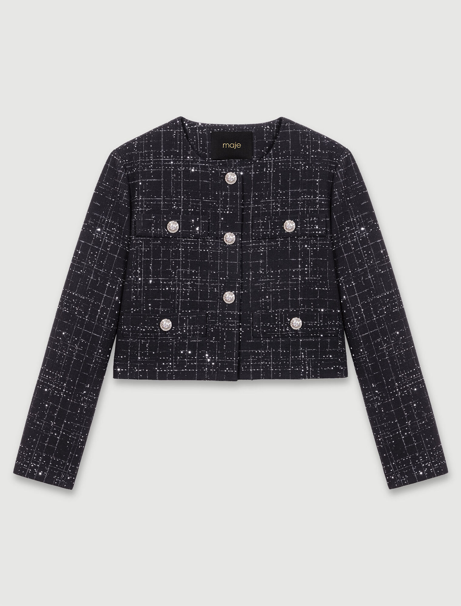 Chaqueta corta de tweed