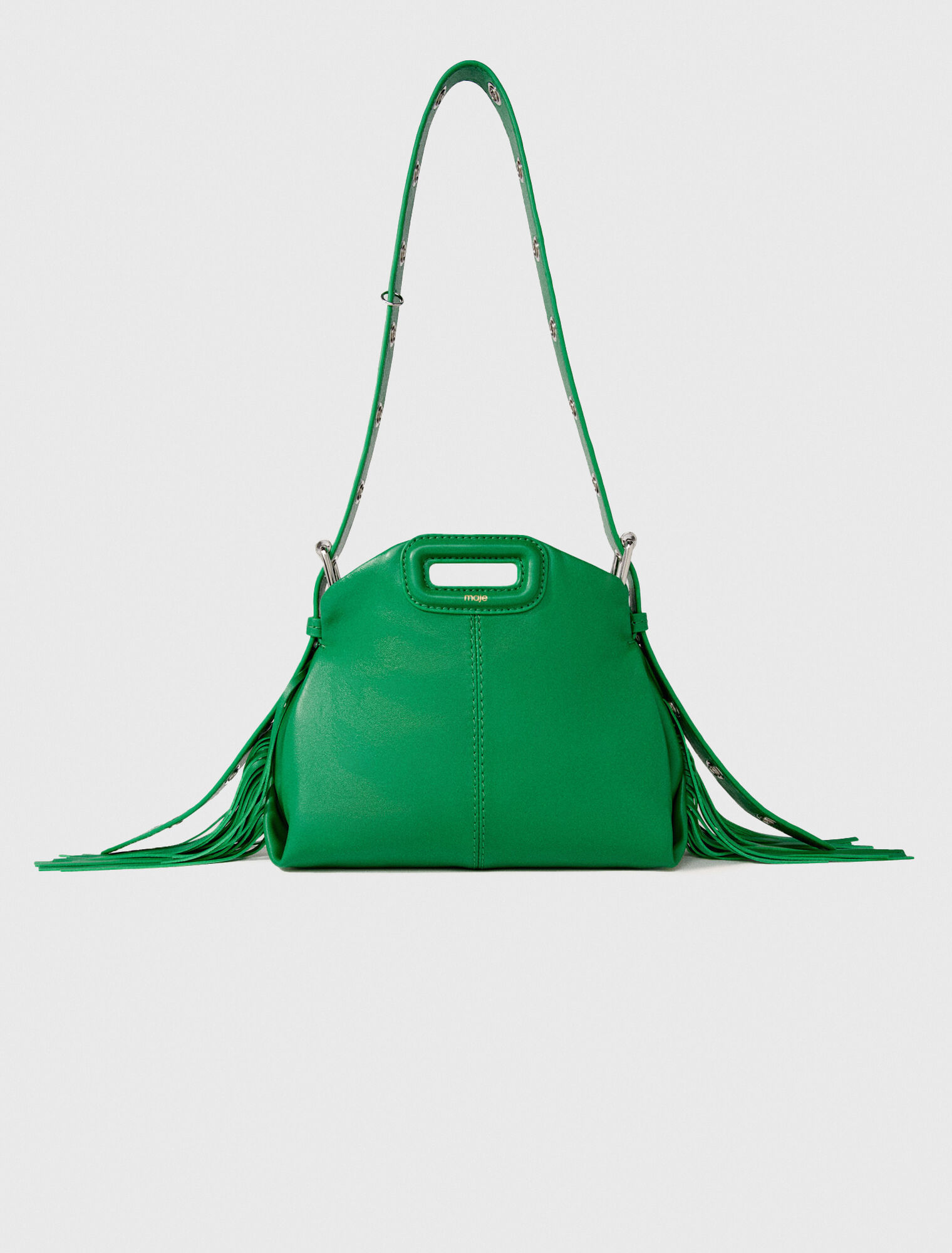 Bolso Miss M mini de cuero liso
