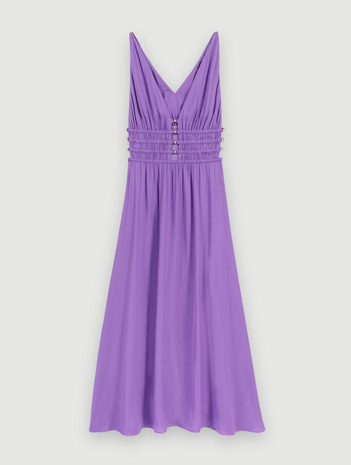 Vestido largo satinado