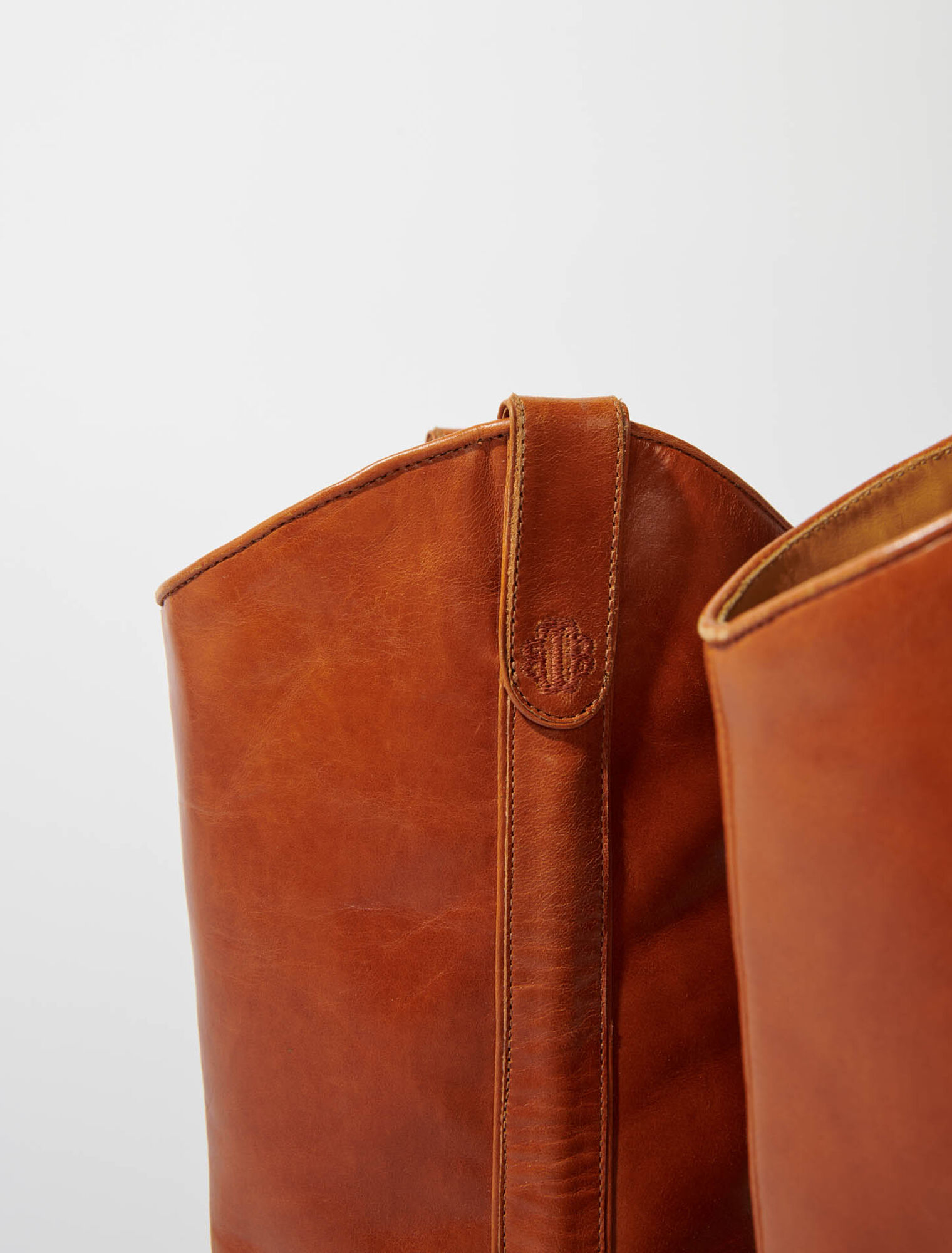 Botas de piel con tacón