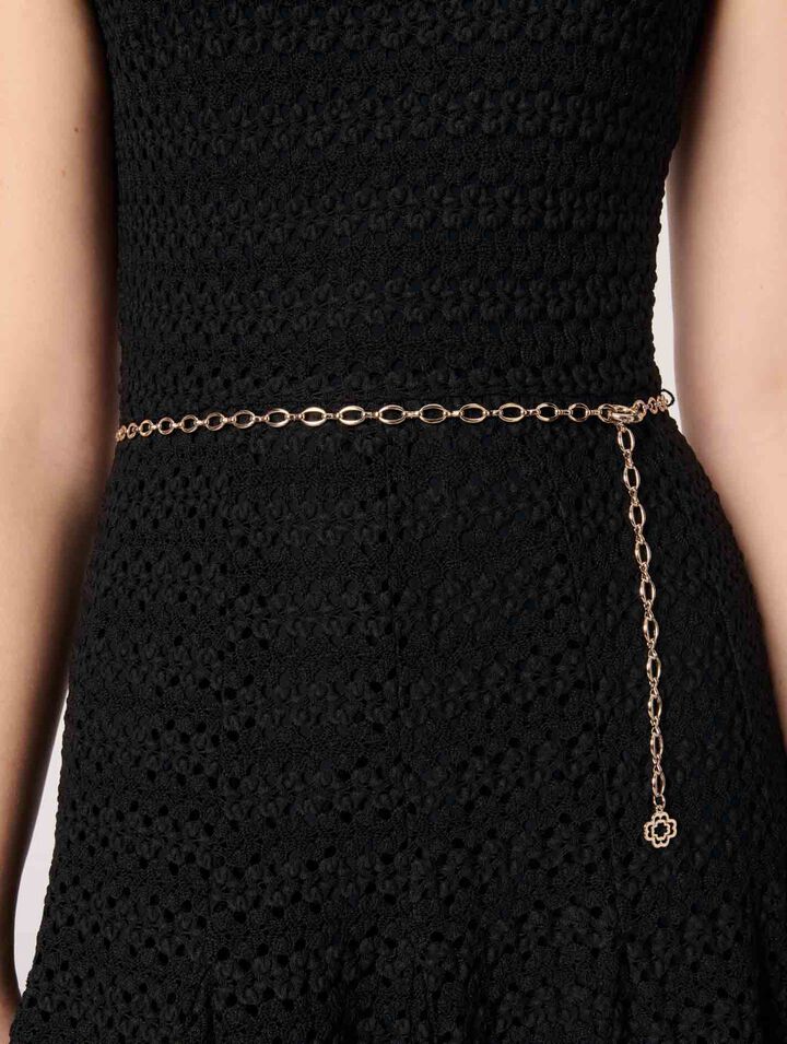 Vestido largo de ganchillo