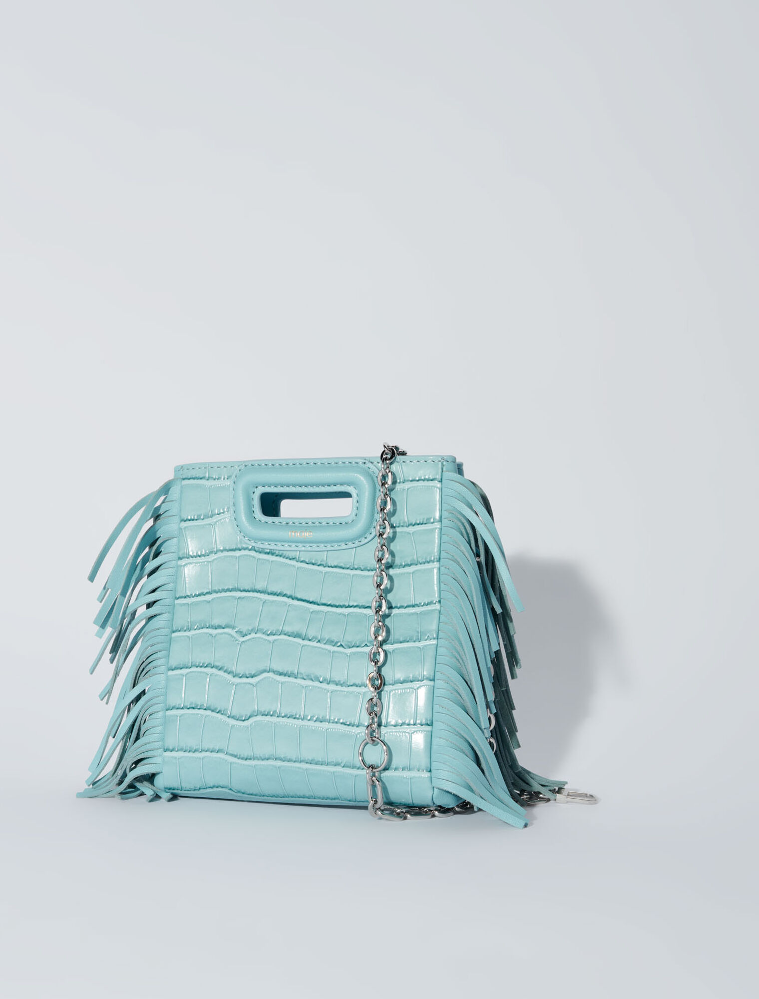 Bolso M Mini de piel de cocodrilo