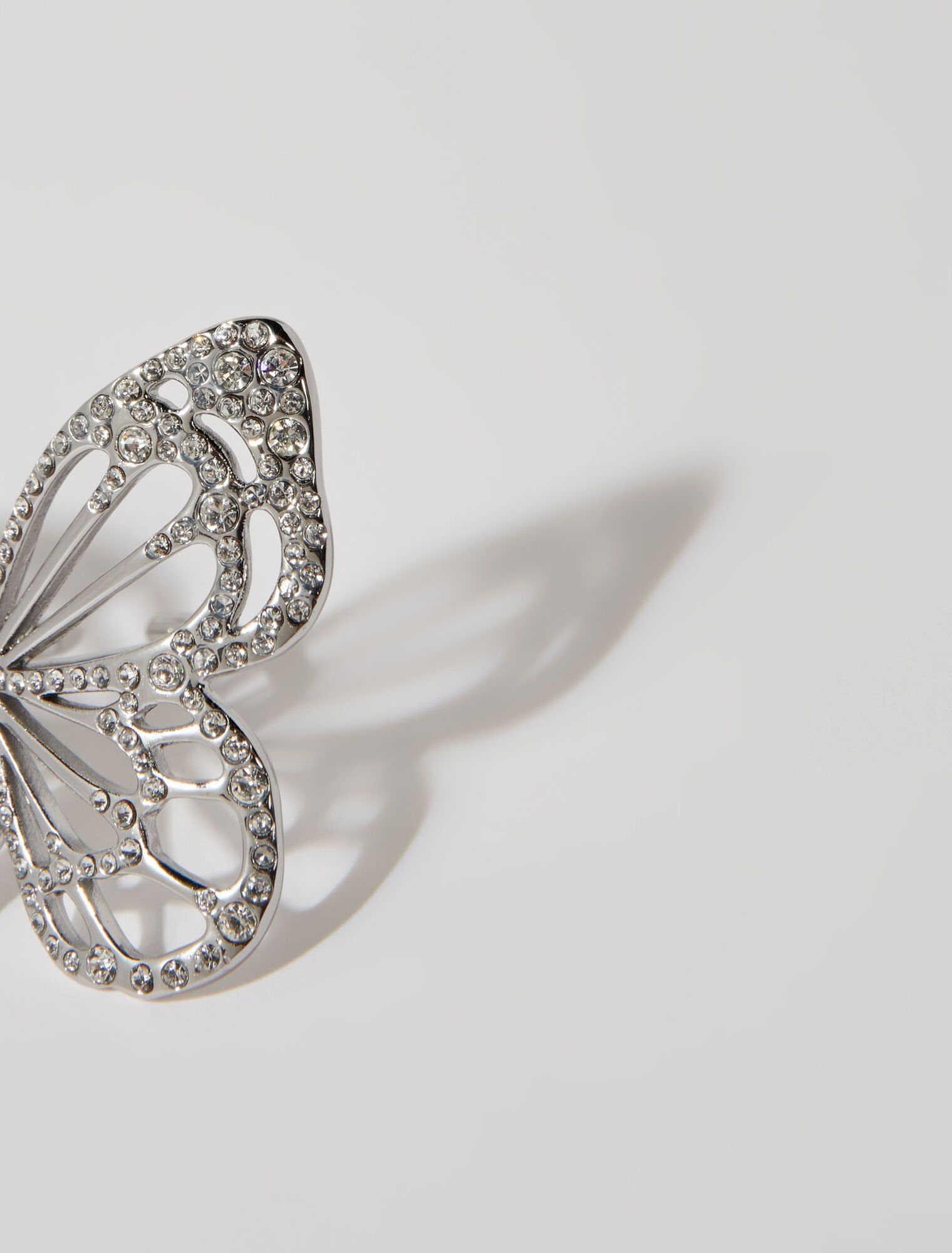 Anillo mariposa con strass