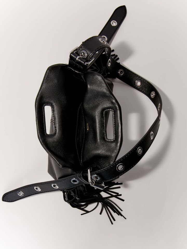 Bolso Miss M mini de cuero liso