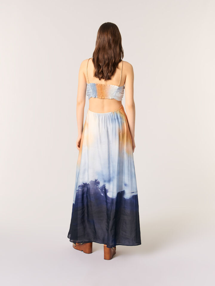 Vestido largo tie dye