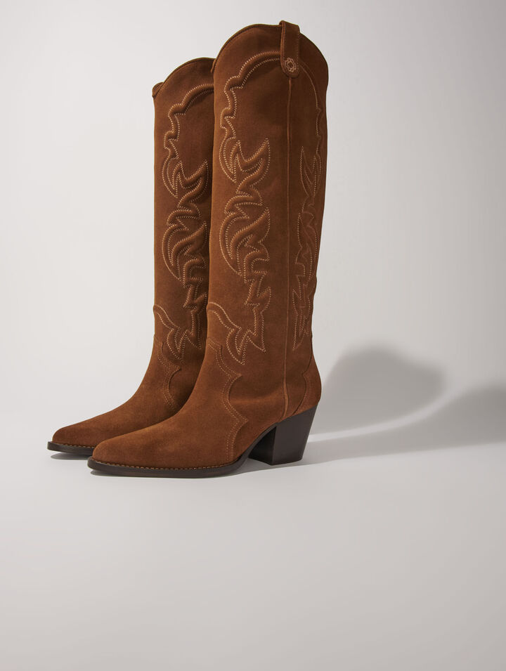 Botas cowboy de ante