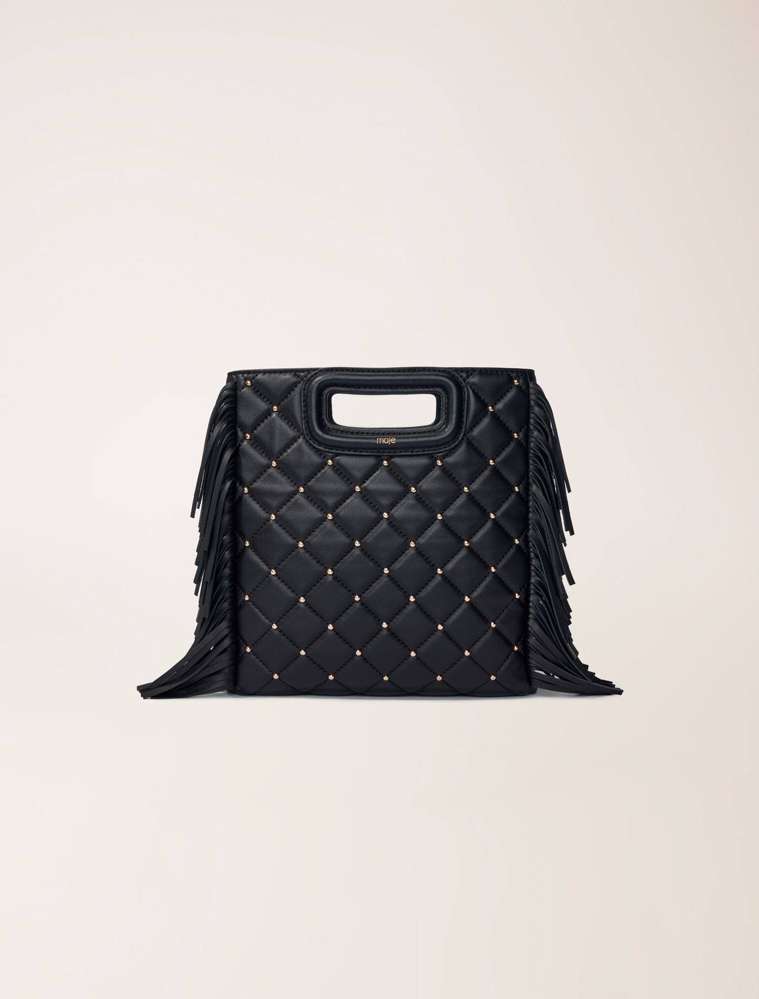 Bolso M acolchado con tachuelas