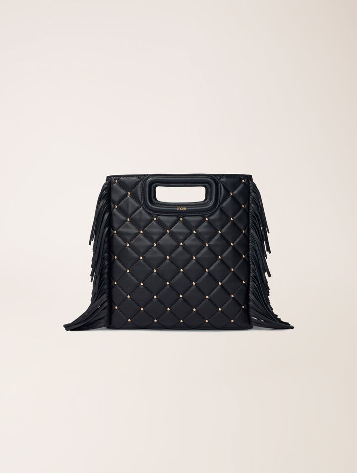 Bolso M acolchado con tachuelas