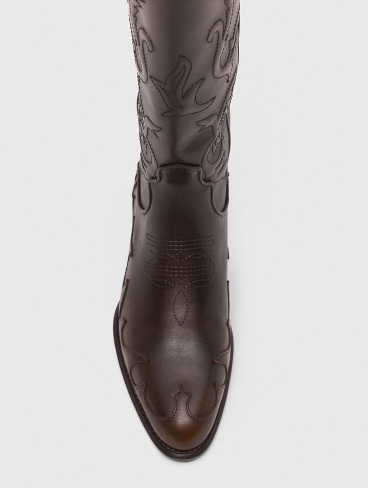 Botas cowboy de cuero