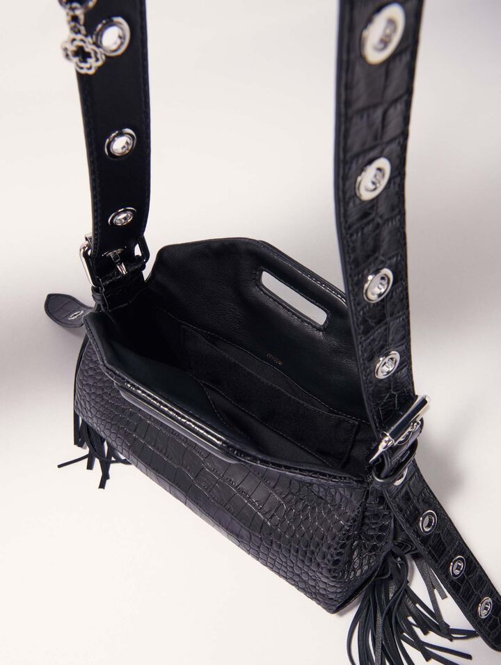 Bolso Miss M mini de piel repujada