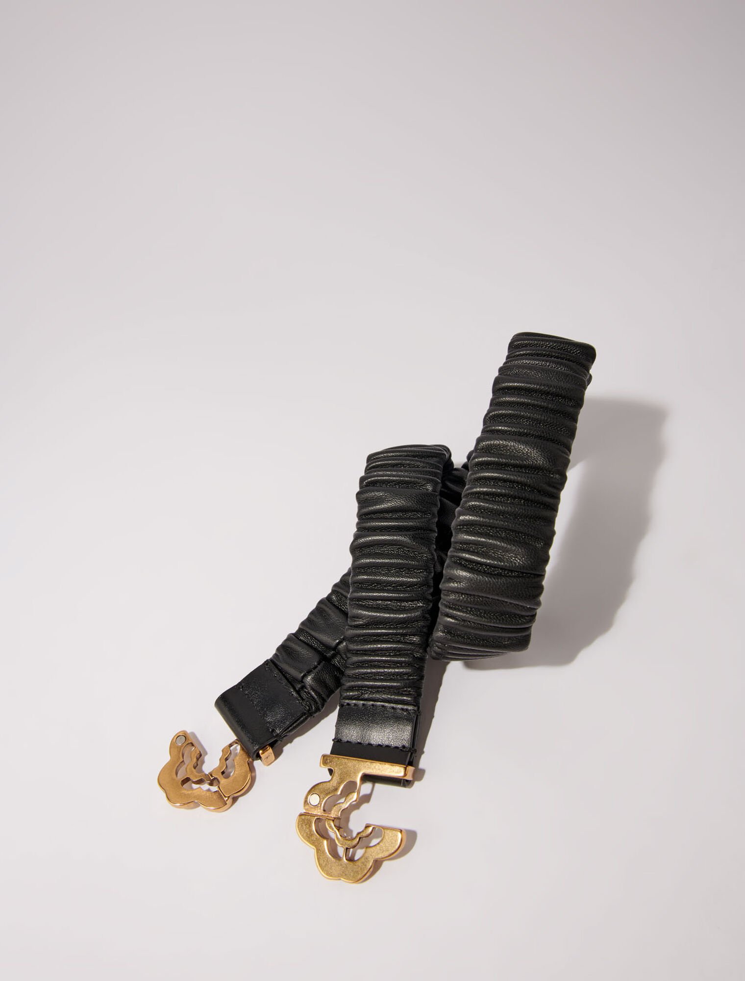 Cinturón de cuero elástico