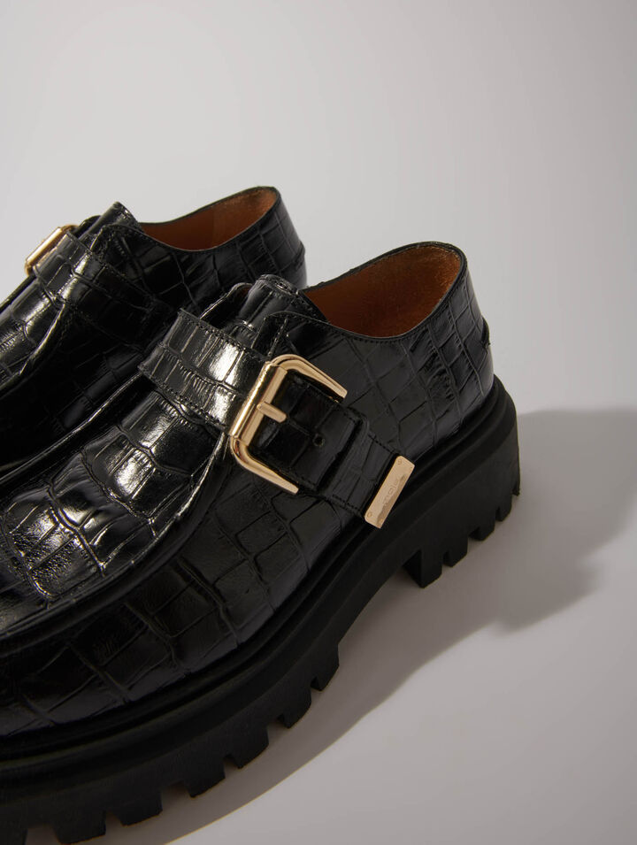 Derby chunky de piel