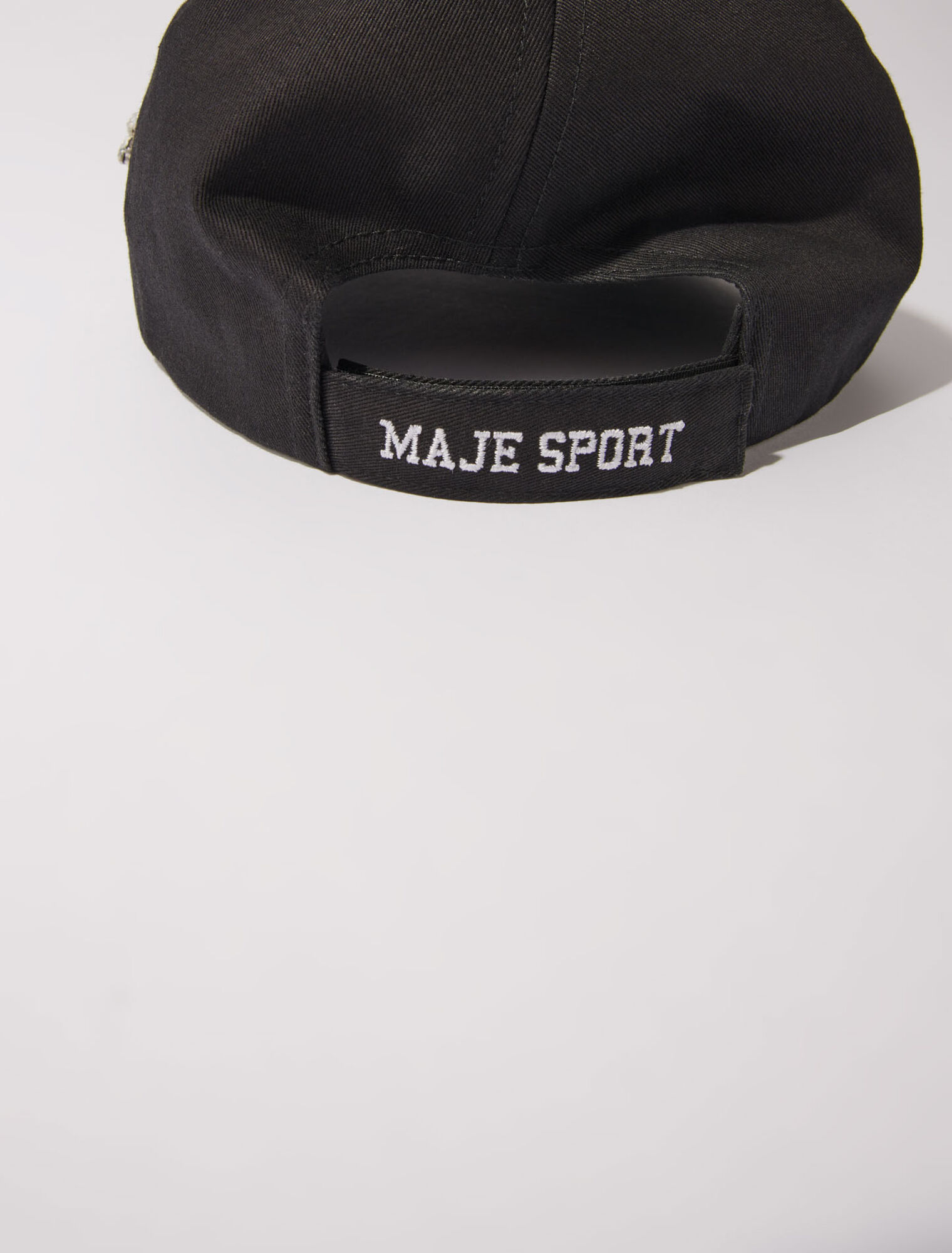 Gorra de algodón y strass