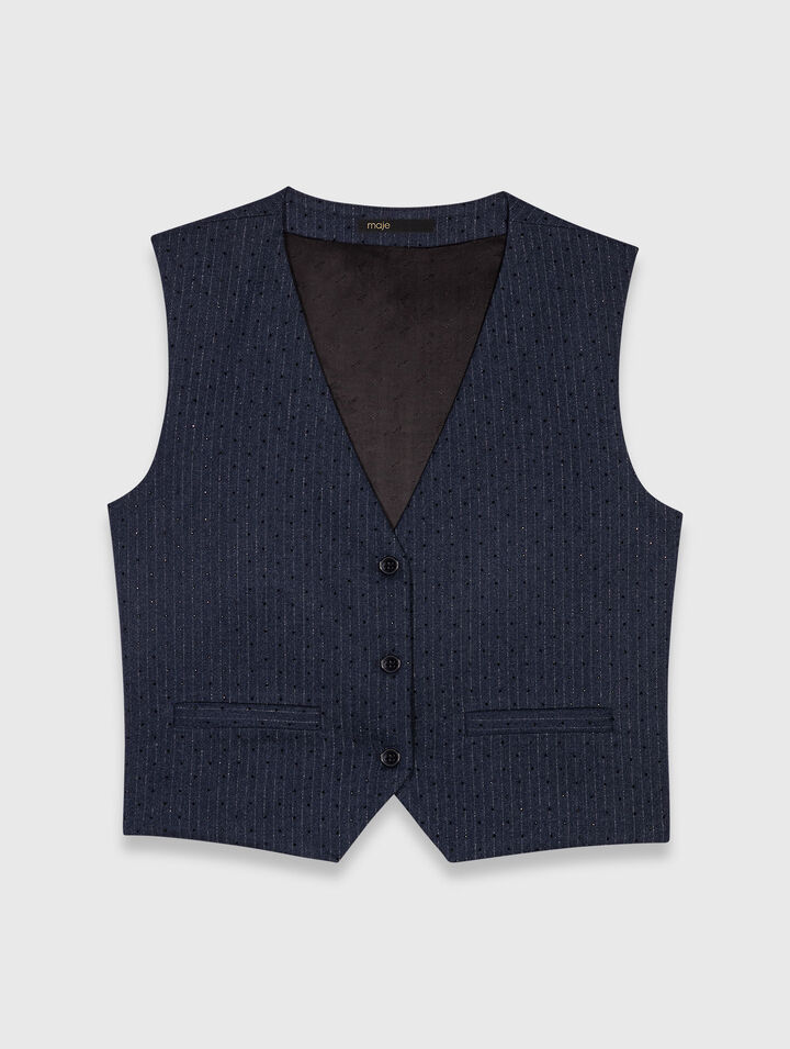 Chaqueta de traje con strass