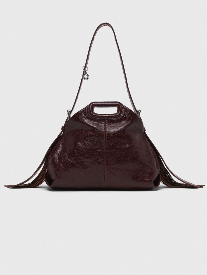 Bolso Miss M de cuero agrietado