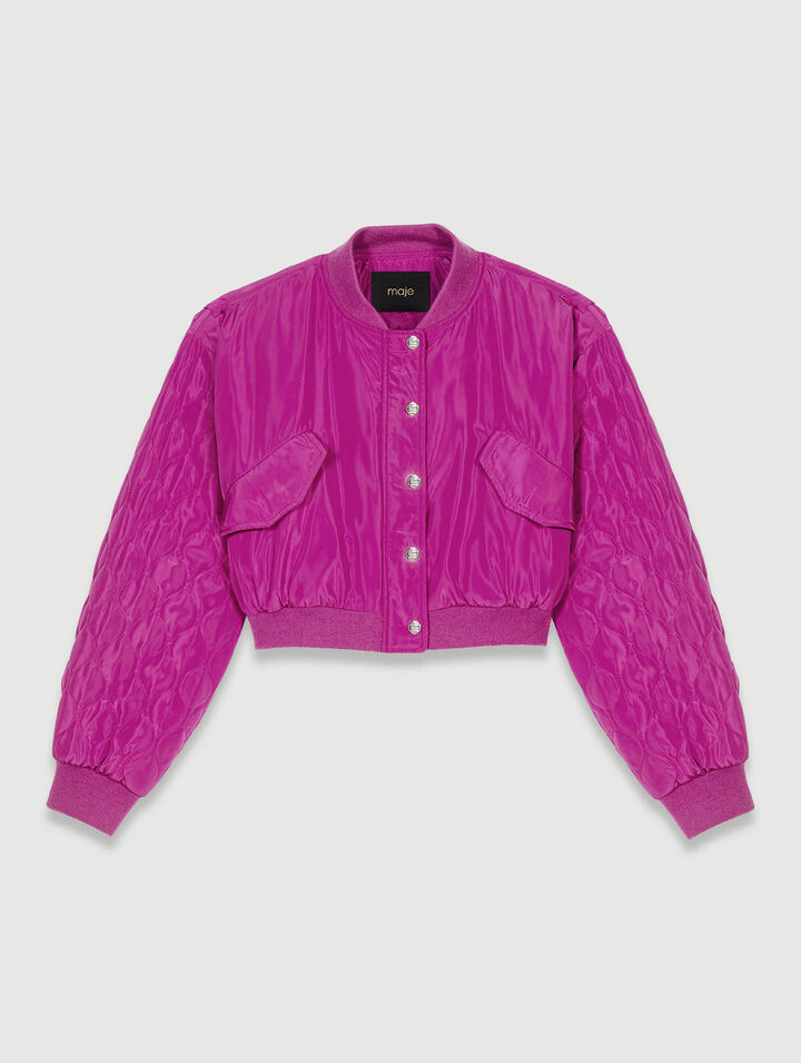 Cazadora bomber corta