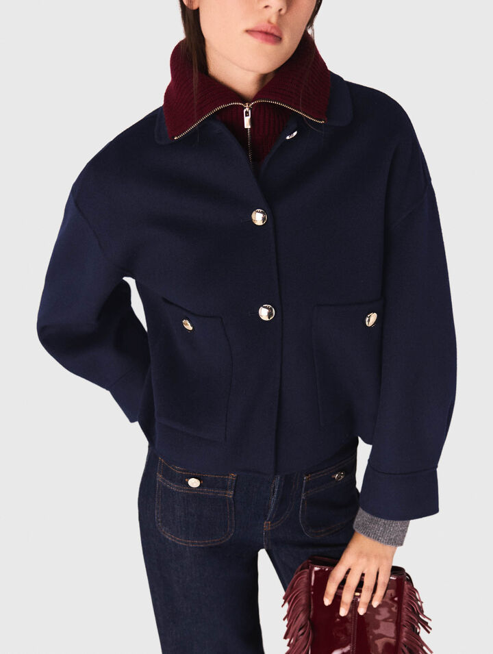 Chaqueta corta de lana
