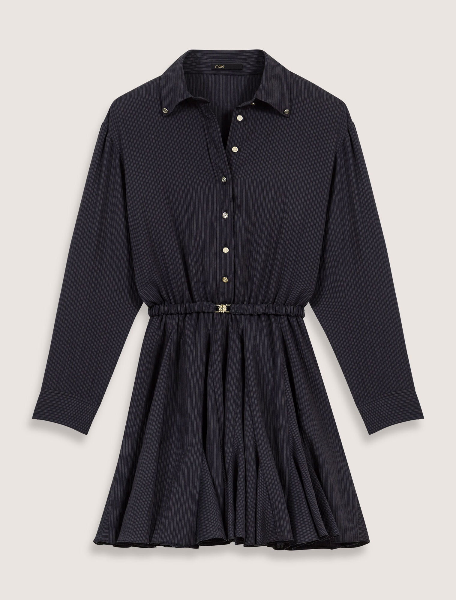 Vestido corto de crepé