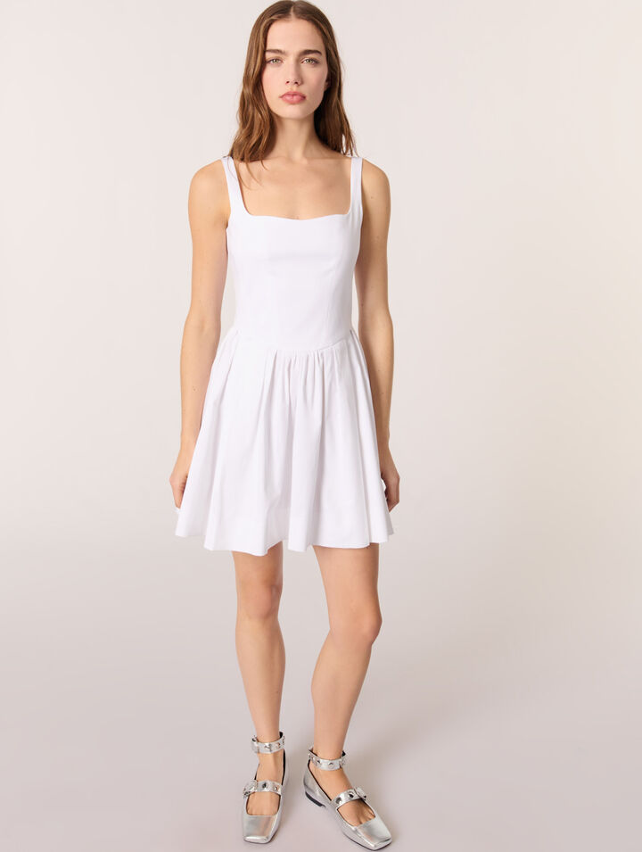 Vestido corto de algodón