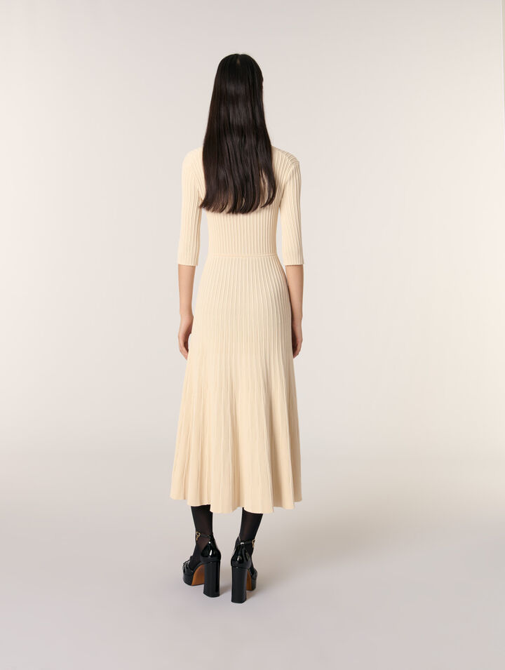 Vestido  de largo midi de punto