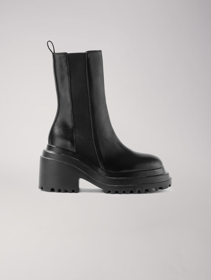 Botines de piel