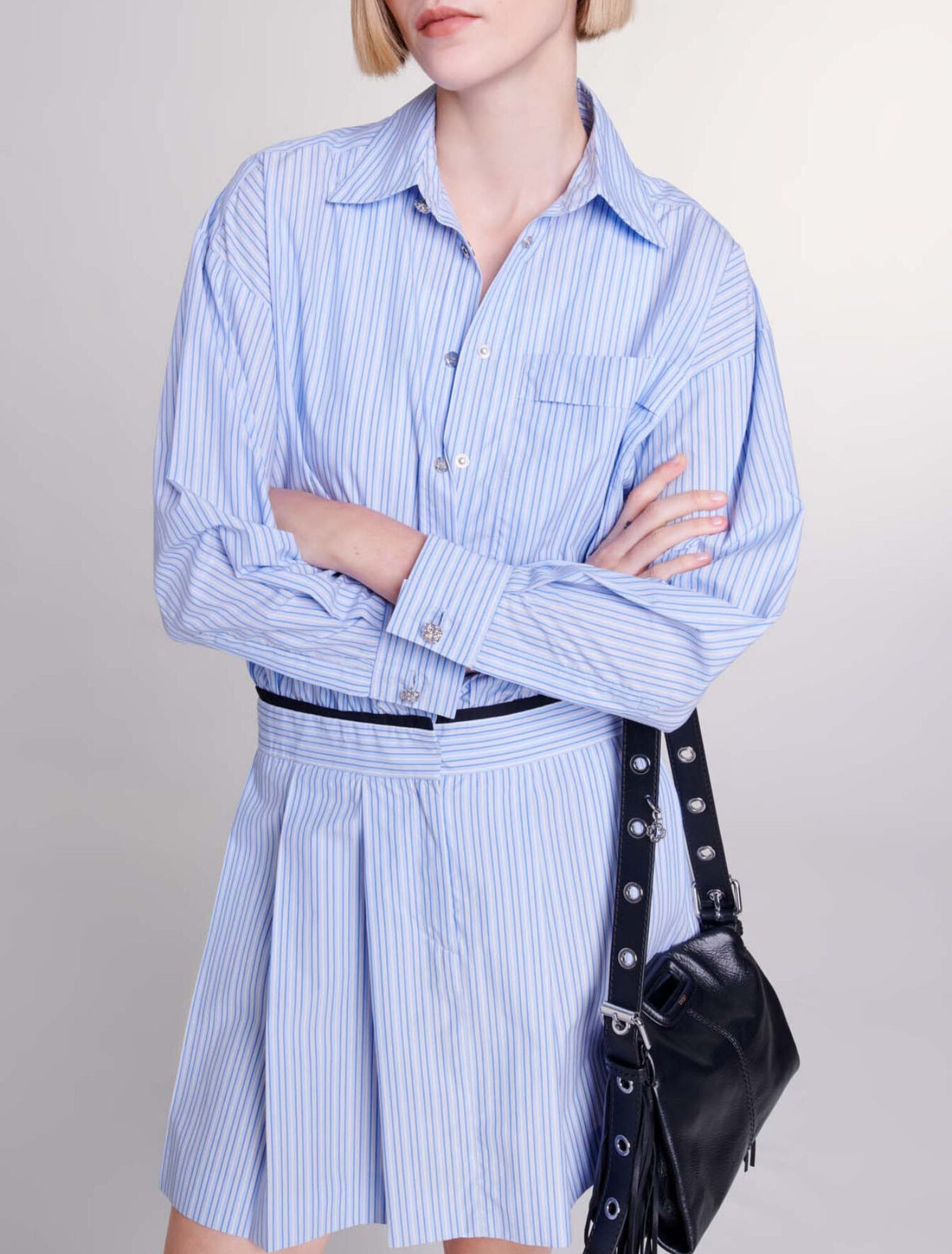 Vestido de camisa corto