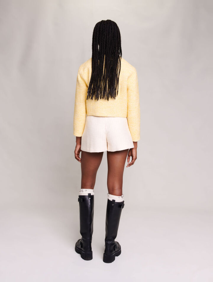 Chaqueta corta de tweed
