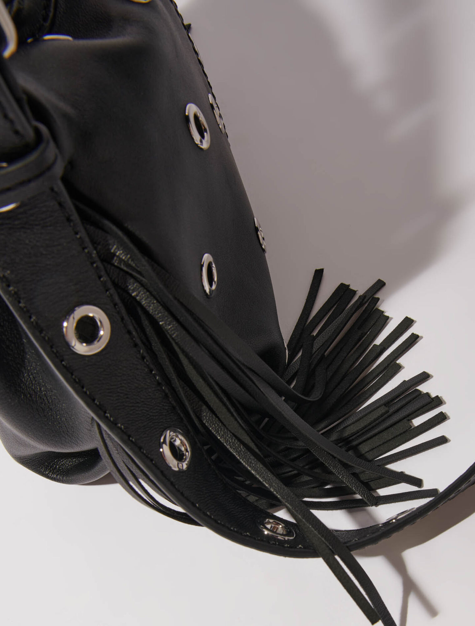 Bolso Miss M Mini de cuero con ojales