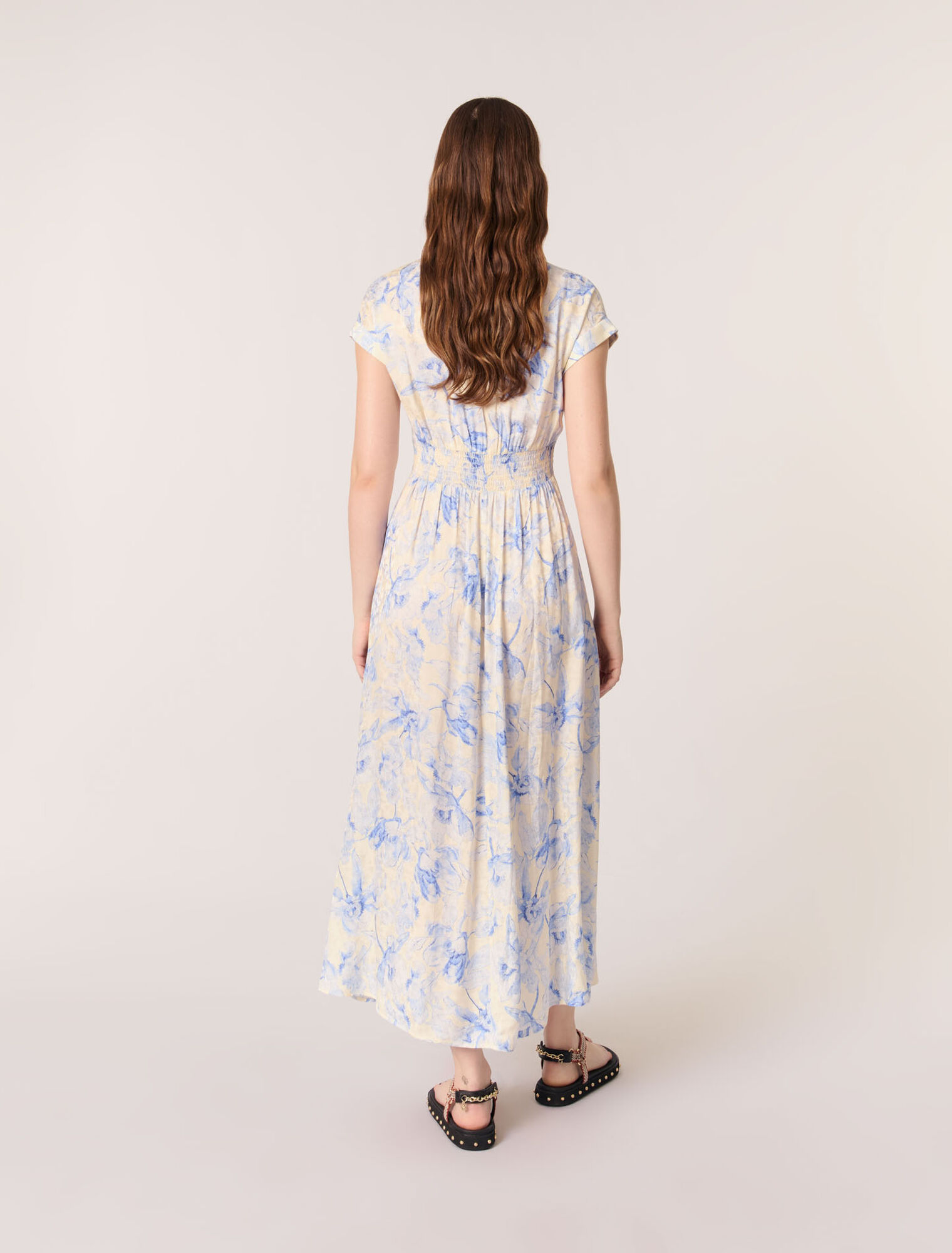 Vestido largo estampado