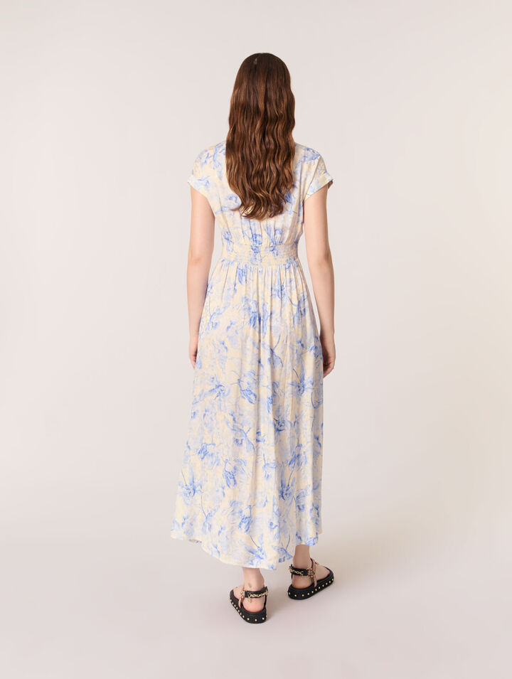 Vestido largo estampado