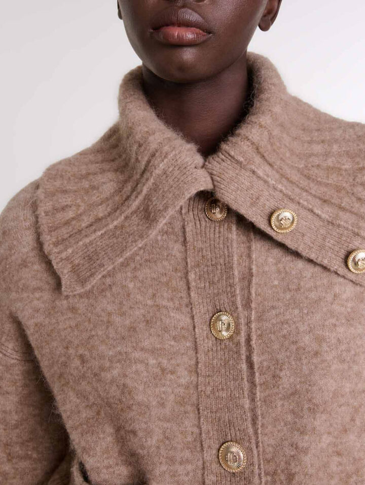 C&aacute;rdigan de mezcla de lana