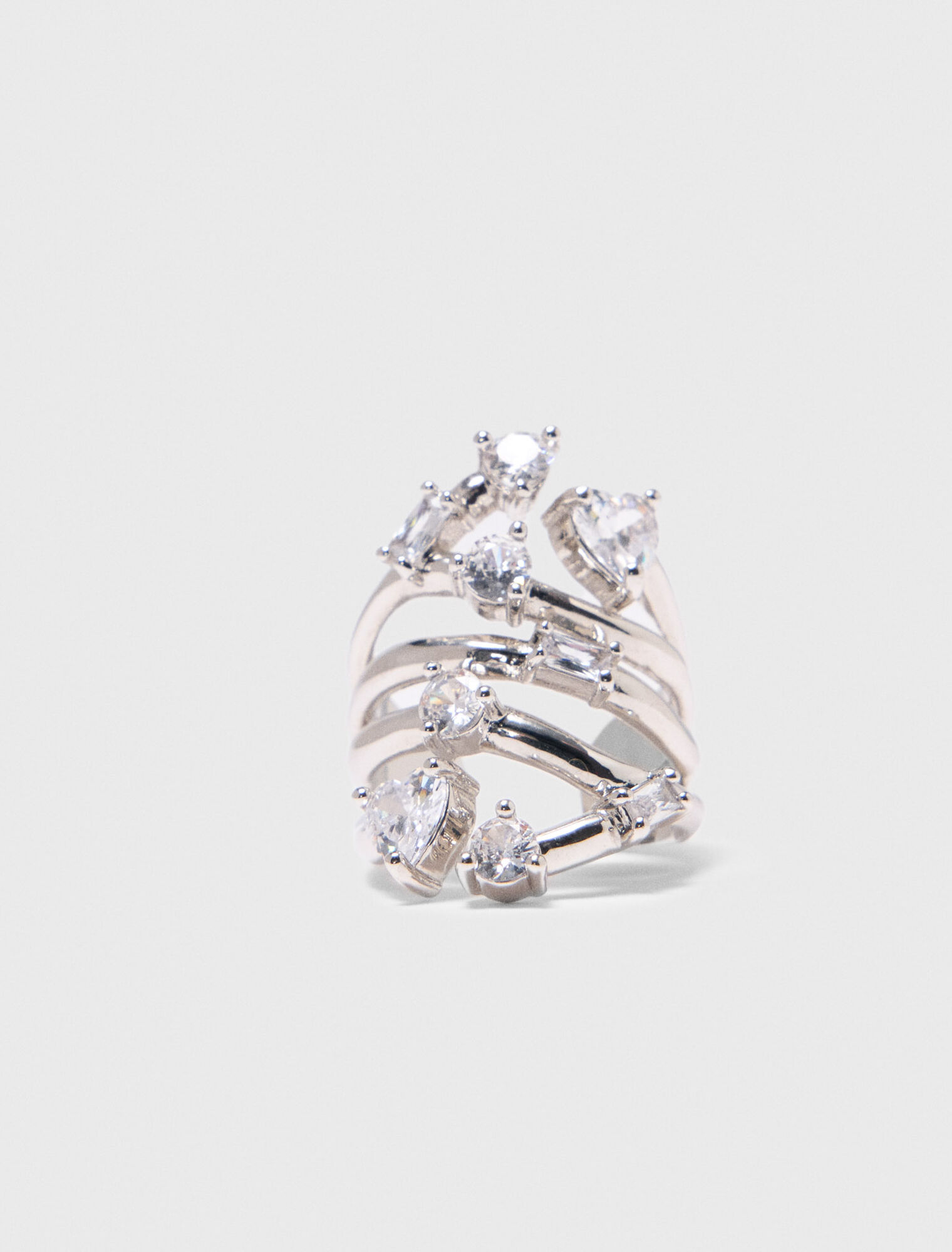 Anillo multianillo con strass