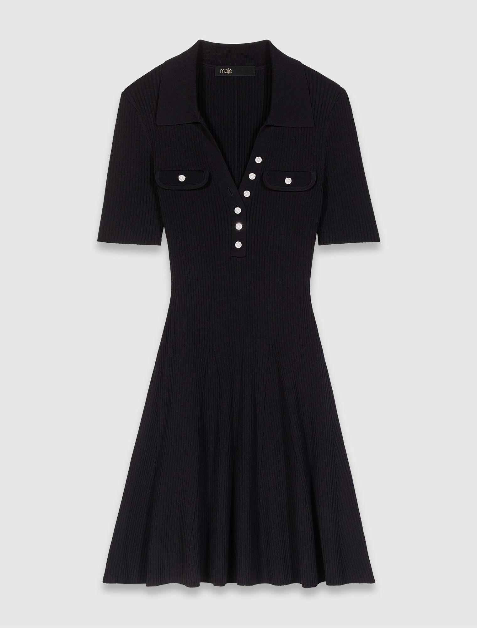 Vestido corto de punto