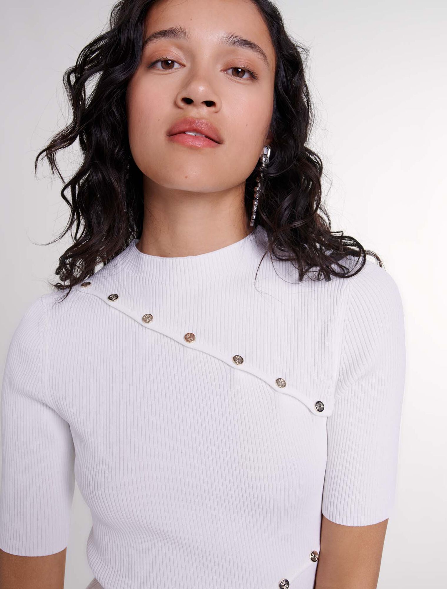 Vestido corto de punto