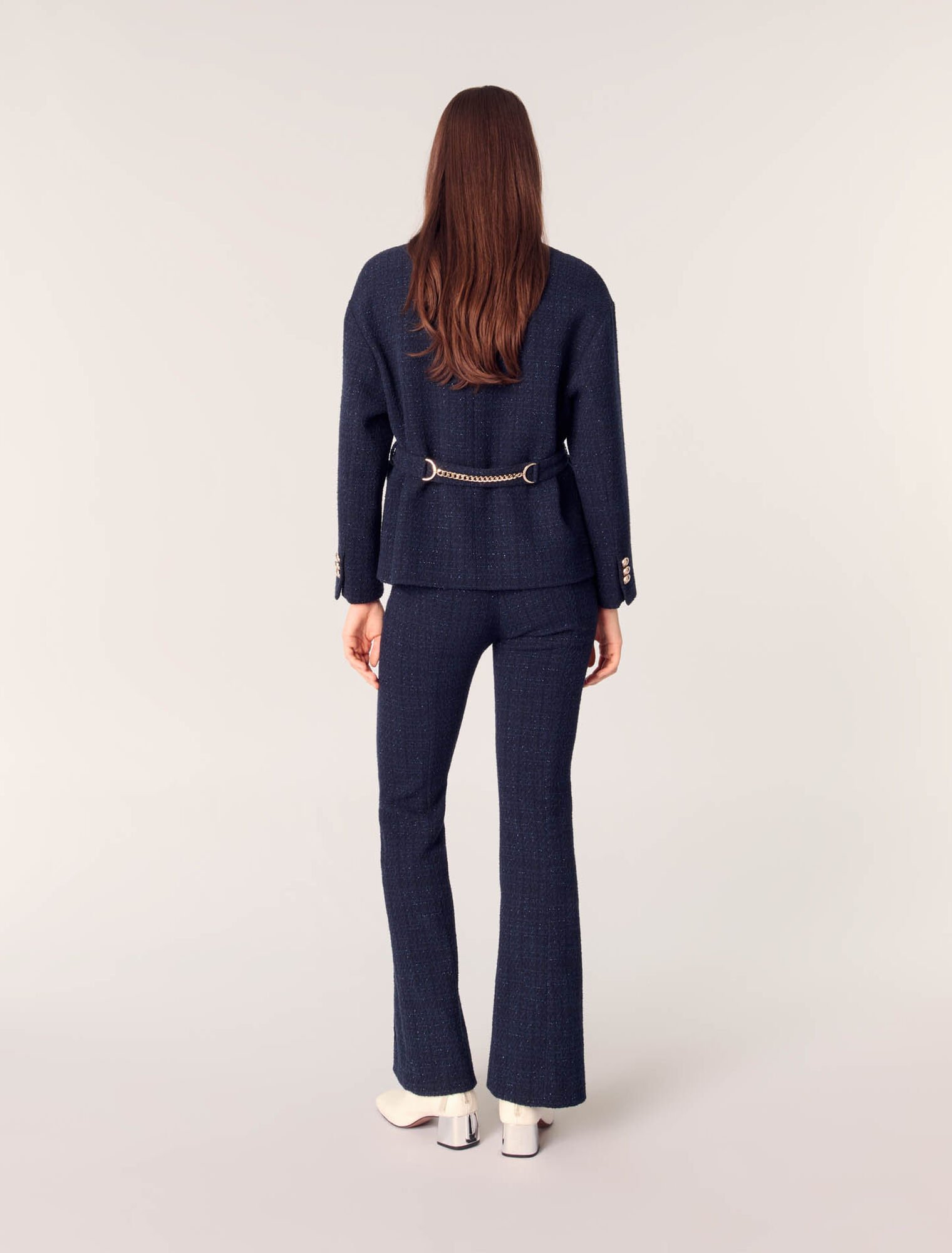Chaqueta 4 bosillos de tweed